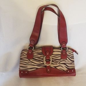 Zebra print purse